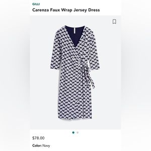 Wrap Dress Navy size M